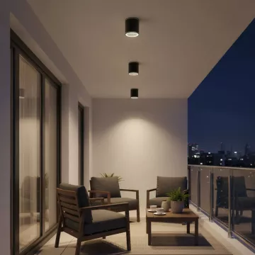 kelvo® MARETTI  Φωτιστικό Downlight Σποτ για Λάμπα MR16 με Ντουί GU10 AC 220-240V Αδιάβροχο IP65 - Μαύρο Ματ - Μ9 x Π9 x Υ9cm