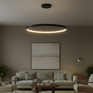 kelvo® NEMESIS  Κρεμαστό Φωτιστικό Οροφής LED 75W 7500lm 180° AC 220-240V IP20 Ρυθμιζόμενο Λευκό CCT με Χειριστήριο από 2700K έως 6000K Dimmable - Lumileds SMD Chip - Μαύρο Ματ - Μ100 x Π100 x Υ4cm