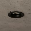 kelvo® OMICRON  Χωνευτό Φωτιστικό Downlight Σποτ για Λάμπα MR16 με Ντουί GU10 AC 220-240V IP20 - Μαύρο Ματ - Μ8.5 x Π8.5 x Υ3cm / Q7.5cm