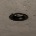 kelvo® OMICRON  Χωνευτό Φωτιστικό Downlight Σποτ για Λάμπα MR16 με Ντουί GU10 AC 220-240V IP20 - Μαύρο Ματ - Μ8.5 x Π8.5 x Υ3cm / Q7.5cm