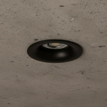 kelvo® OMICRON  Χωνευτό Φωτιστικό Downlight Σποτ για Λάμπα MR16 με Ντουί GU10 AC 220-240V IP20 - Μαύρο Ματ - Μ8.5 x Π8.5 x Υ3cm / Q7.5cm