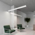 kelvo® ORION  Κρεμαστό Γραμμικό Φωτιστικό Οροφής LED 72W 7200lm 120° AC 220-240V IP20 Ρυθμιζόμενο Λευκό CCT με Χειριστήριο από 2700K έως 6000K Dimmable - Lumileds SMD Chip - Λευκό Ματ - Μ120 x Π5 x Υ7.5cm