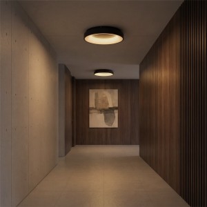 kelvo® SALEM  Φωτιστικό Οροφής LED 75W 7500lm 120° AC 220-240V IP20 Ρυθμιζόμενο Λευκό CCT με Χειριστήριο από 2700K έως 6000K Dimmable - Lumileds SMD Chip - Μαύρο Ματ - Μ45 x Π45 x Υ9.5cm
