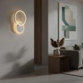 kelvo® VENOM  Φωτιστικό Τοίχου / Απλίκα LED 45W 4500lm 360° AC 220-240V IP20 Ρυθμιζόμενο Λευκό CCT με Χειριστήριο από 2700K έως 6000K Dimmable - Lumileds SMD Chip - Λευκό Ματ - Μ60 x Π40 x Υ7.5cm