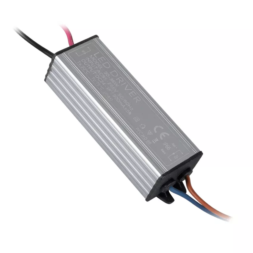 Μετασχηματιστής Προβολέα LED 30W IN 230V OUT 900mA DC 0.95PF  Μ10 x Π3 x2.2