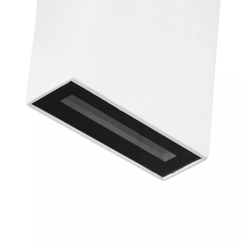 TRIANDE  Φωτιστικό Τοίχου - Απλίκα Αρχιτεκτονικού Φωτισμού Εσωτερικού/Εξωτερικού Χώρου Up & Down LED 10W 1200lm 5° & 60° AC 220-240V IP65 Μ8.5 x Π8.5 x Υ20cm - Φυσικό Λευκό 4500K - Λευκό Αλουμίνιο - Bridgelux Chip