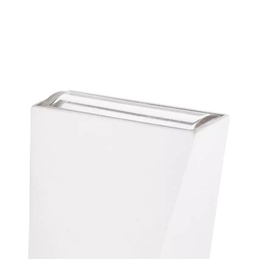 TRIANDE  Φωτιστικό Τοίχου - Απλίκα Αρχιτεκτονικού Φωτισμού Εσωτερικού/Εξωτερικού Χώρου Up & Down LED 10W 1200lm 5° & 60° AC 220-240V IP65 Μ8.5 x Π8.5 x Υ20cm - Φυσικό Λευκό 4500K - Λευκό Αλουμίνιο - Bridgelux Chip