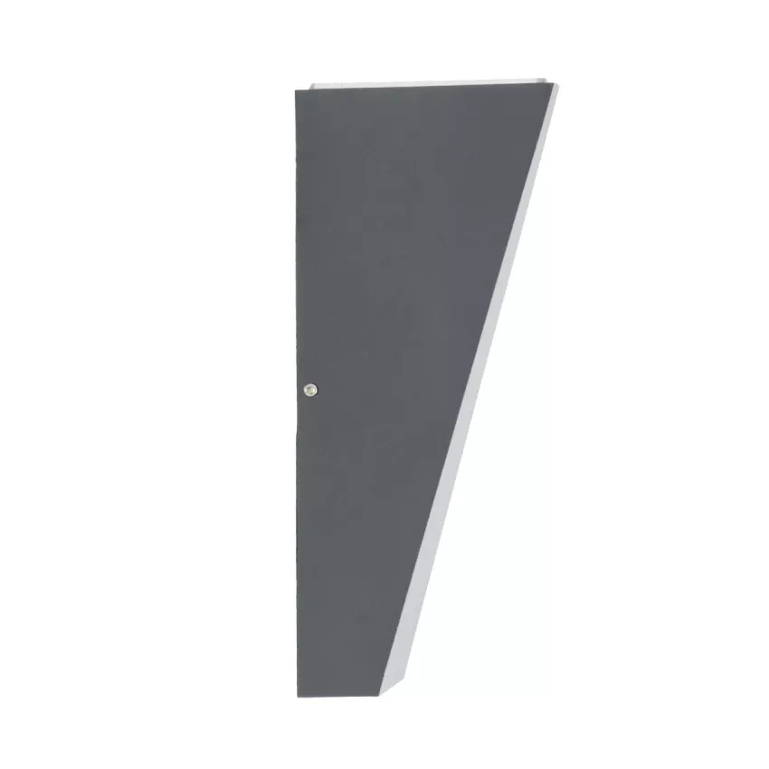 TRIANDE  Φωτιστικό Τοίχου - Απλίκα Αρχιτεκτονικού Φωτισμού Εσωτερικού/Εξωτερικού Χώρου Up & Down LED 10W 1200lm 5° & 60° AC 220-240V IP65 Μ8.5 x Π8.5 x Υ20cm - Φυσικό Λευκό 4500K - Γκρι Αλουμίνιο - Bridgelux Chip