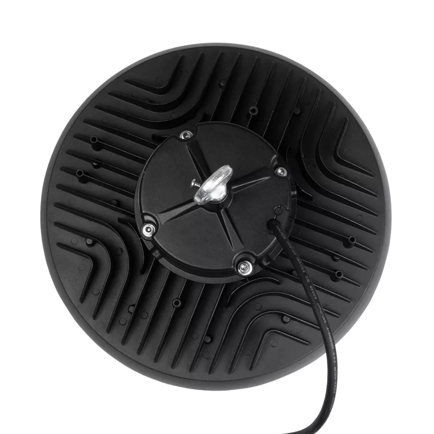 INDUSTRY  LED UFO HIGH BAY 200W 338*SANAN OPTO CHIP 150lm/W 30000lm CRI≥80Ra SDCM<5 90° 85-265VAC 50/60Hz IP65 5000K TÜV SÜD CERTIFIED DRIVER - Μαύρο - Μ30 x Π30 x Υ16cm
