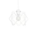 GLOBOSTAR® VORTEX  Μοντέρνο Κρεμαστό Φωτιστικό Οροφής με Ντουί 1 x E27 AC 220-240V IP20 - Λευκό - Μ23.5 x Π23.5 x Υ20cm