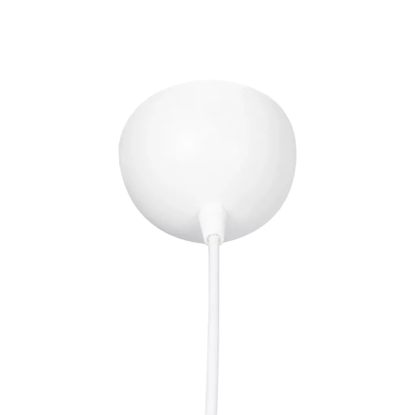 GLOBOSTAR® VORTEX  Μοντέρνο Κρεμαστό Φωτιστικό Οροφής με Ντουί 1 x E27 AC 220-240V IP20 - Λευκό - Μ23.5 x Π23.5 x Υ20cm