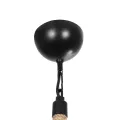 GLOBOSTAR® ZION  Vintage Κρεμαστό Φωτιστικό Οροφής με Ντουί 1 x E27 AC 220-240V IP20 - Μαύρο & Μπεζ - Μ33 x Π33 x Υ29cm