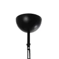 GLOBOSTAR® GATSBY  Vintage Κρεμαστό Φωτιστικό Οροφής με Ντουί 1 x E27 AC 220-240V IP20 - Μαύρο & Μπεζ - Μ25 x Π25 x Υ25cm