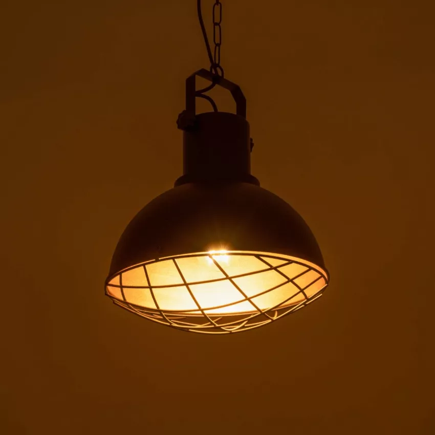 GLOBOSTAR® SIERRA  Vintage Κρεμαστό Φωτιστικό Οροφής με Ντουί 1 x E27 AC 220-240V IP20 - Μαύρο & Χρυσό - Μ30 x Π30 x Υ40cm