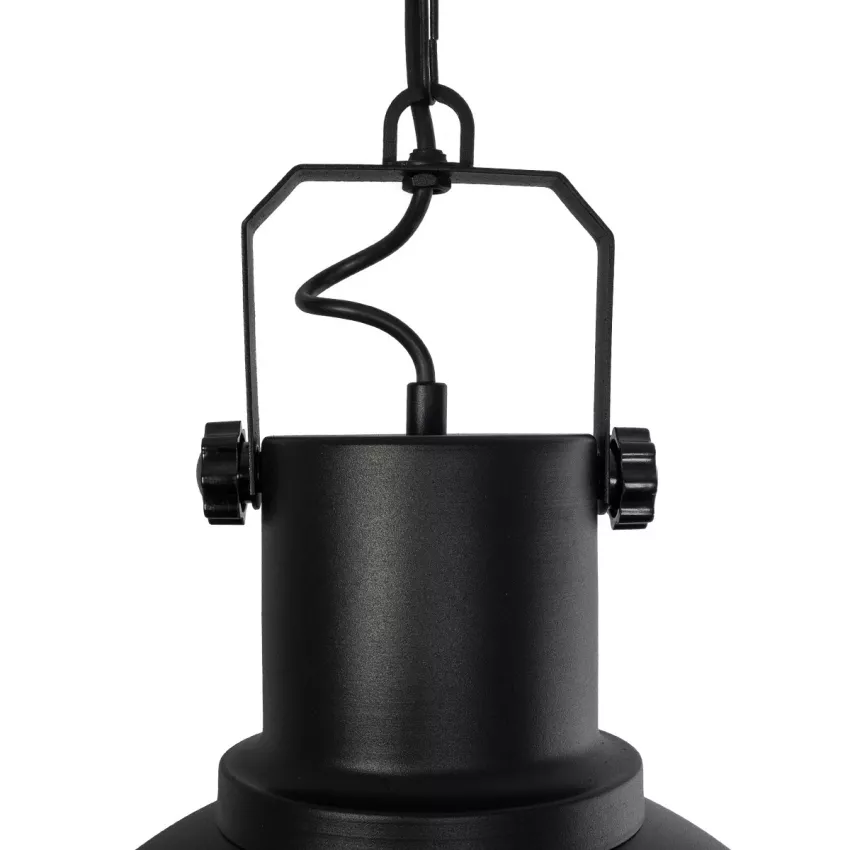 GLOBOSTAR® SIERRA  Vintage Κρεμαστό Φωτιστικό Οροφής με Ντουί 1 x E27 AC 220-240V IP20 - Μαύρο & Χρυσό - Μ30 x Π30 x Υ40cm