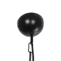 GLOBOSTAR® SIERRA  Vintage Κρεμαστό Φωτιστικό Οροφής με Ντουί 1 x E27 AC 220-240V IP20 - Μαύρο & Χρυσό - Μ30 x Π30 x Υ40cm