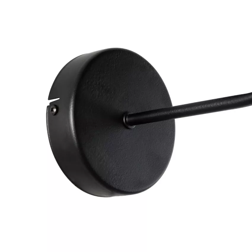 RALPH  Vintage Επιτοίχιο Φωτιστικό Απλίκα Μονόφωτο 1 x E27 IP20 Μαύρο Μέταλλο με Μαύρο Ύφασμα - Μ22 x Π26 x Υ29cm