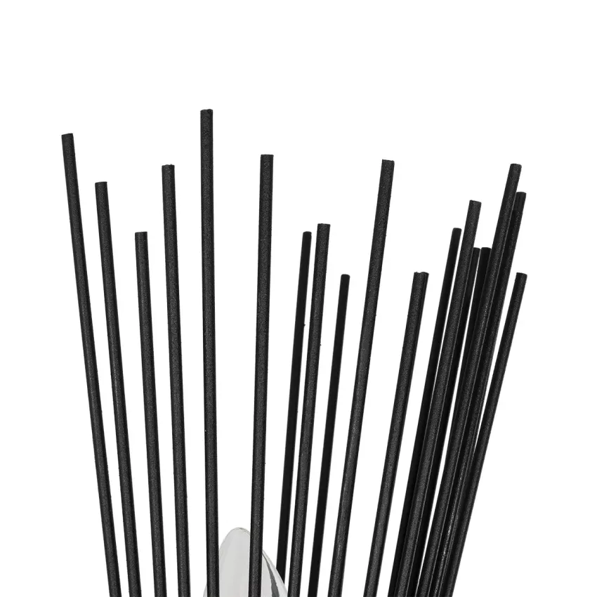 GLOBOSTAR® HORN  Vintage Φωτιστικό Τοίχου - Απλίκα με Ντουί 2 x E14 AC 220-240V IP20 - Μαύρο - Μ14 x Π17 x Υ44.5cm