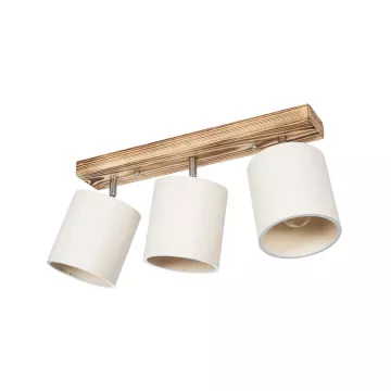 GLOBOSTAR® CUP Vintage Φωτιστικό Οροφής με Ντουί 3 x E27 AC 220-240V IP20 - Λευκό & Μπεζ - Μ60 x Π14 x Υ26cm GLOBOSTAR® CUP Vintage Φωτιστικό Οροφής με Ντουί 3 x E27 AC 220-240V IP20 - Λευκό & Μπεζ - Μ60 x Π14 x Υ26cm