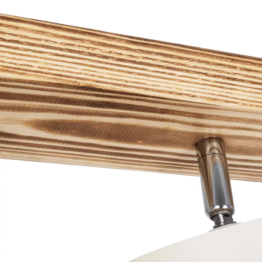 GLOBOSTAR® CUP  Vintage Φωτιστικό Οροφής με Ντουί 3 x E27 AC 220-240V IP20 - Λευκό & Μπεζ - Μ60 x Π14 x Υ26cm