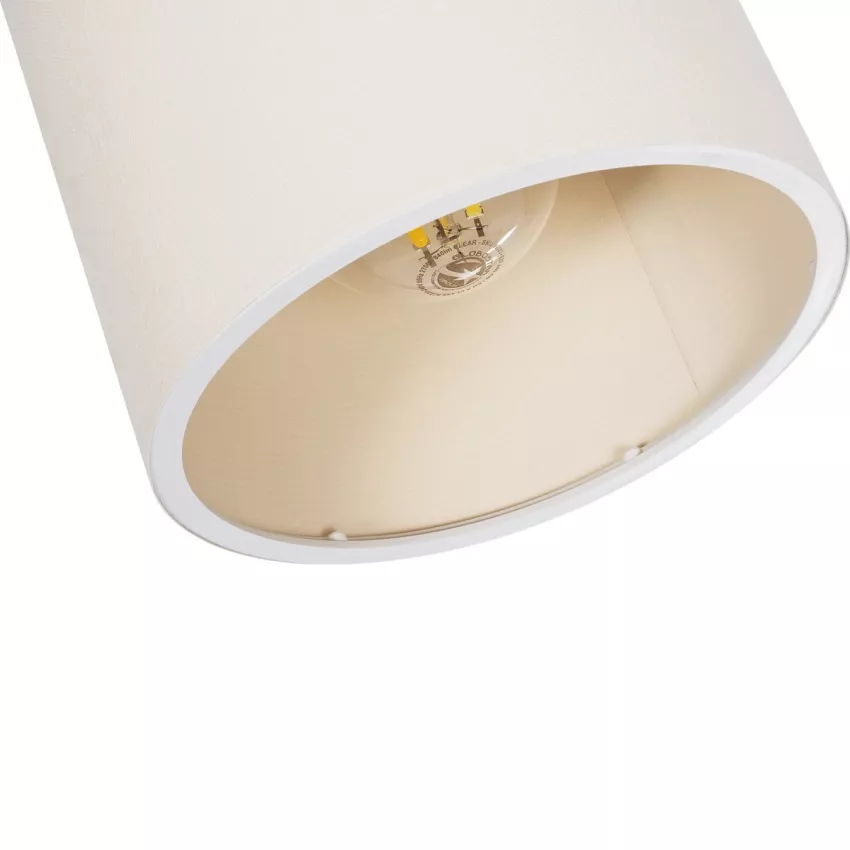 CUP Vintage Φωτιστικό Οροφής Σποτ Μονόφωτο 1 x E27 IP20 Μπέζ Ξύλο με Λευκό Ύφασμα - Μ14.5 x Π14.5 x Υ25cm CUP Vintage Φωτιστικό Οροφής Σποτ Μονόφωτο 1 x E27 IP20 Μπέζ Ξύλο με Λευκό Ύφασμα - Μ14.5 x Π14.5 x Υ25cm