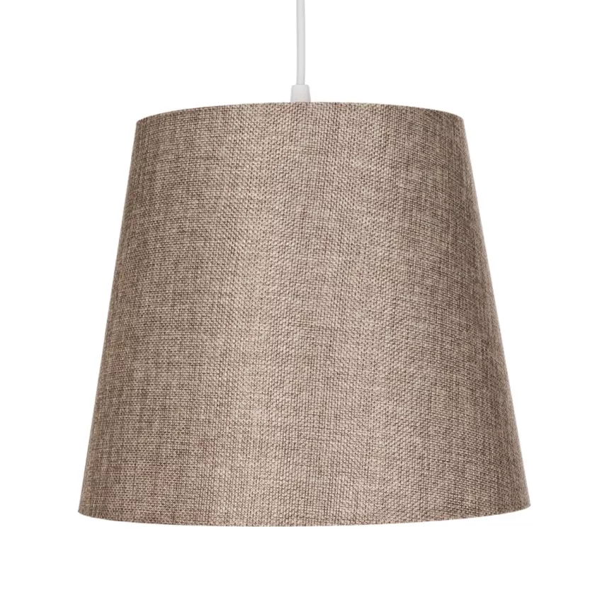 GLOBOSTAR® CONEY  Μοντέρνο Κρεμαστό Φωτιστικό Οροφής με Ντουί 1 x E27 AC 220-240V IP20 - Καφέ - Μ26 x Π26 x Υ25cm