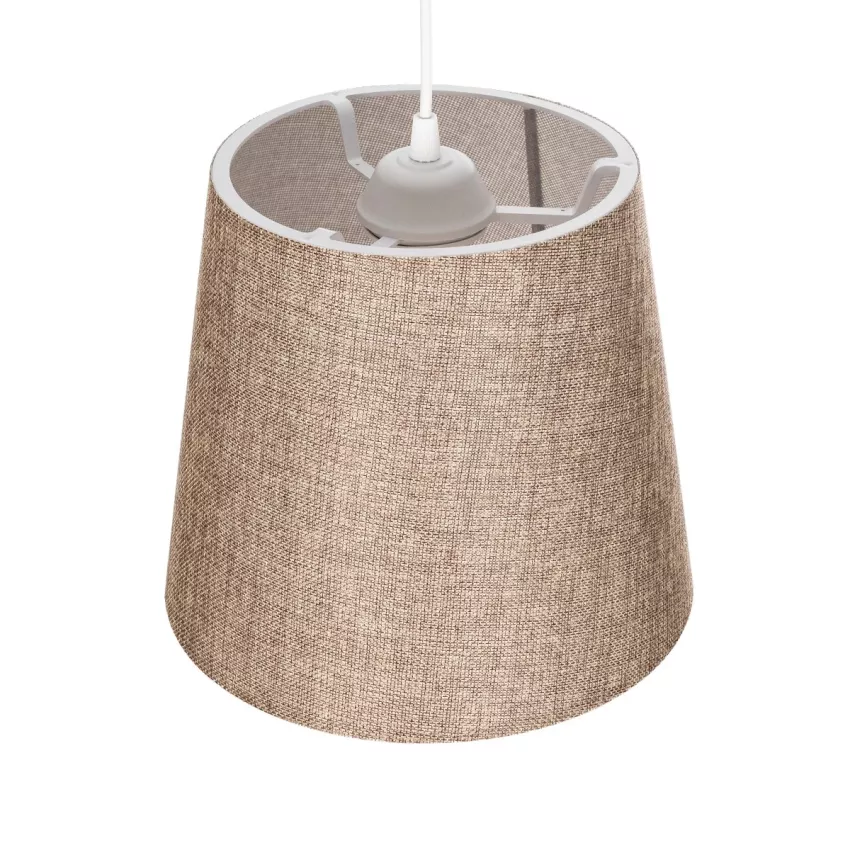 GLOBOSTAR® CONEY  Μοντέρνο Κρεμαστό Φωτιστικό Οροφής με Ντουί 1 x E27 AC 220-240V IP20 - Καφέ - Μ26 x Π26 x Υ25cm