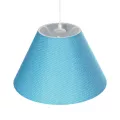 RIFT  Μοντέρνο Κρεμαστό Φωτιστικό Καπέλο Μονόφωτο 1 x E27 IP20 Μπλε Ύφασμα - Μ35 x Π35 x Υ93cm