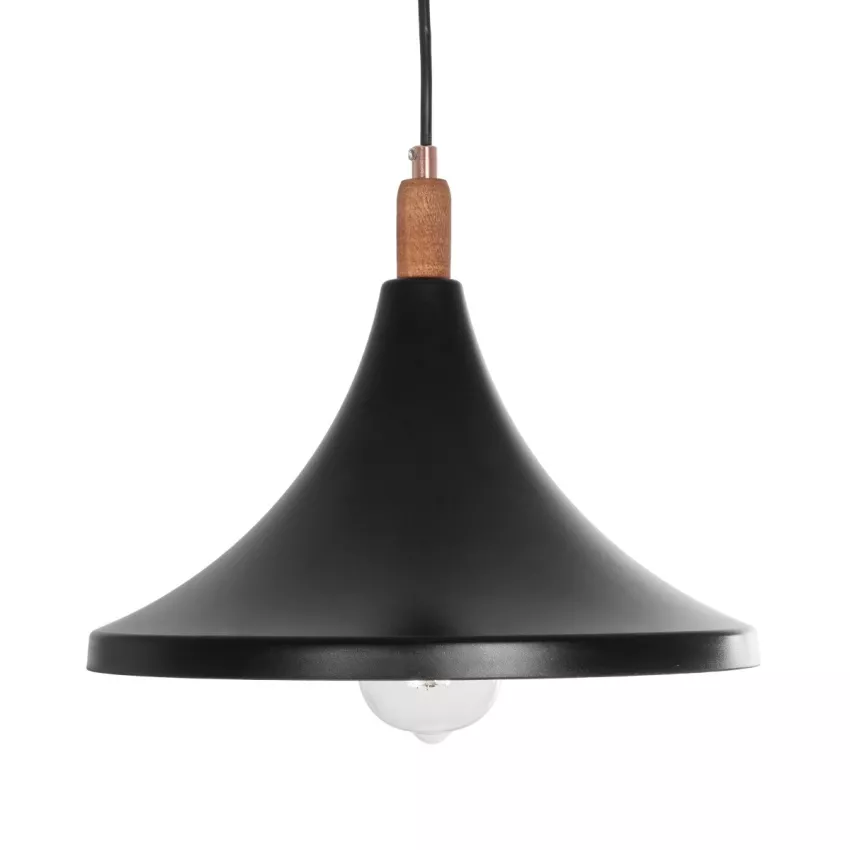 GLOBOSTAR® BELFRY  Μοντέρνο Κρεμαστό Φωτιστικό Οροφής με Ντουί 1 x E27 AC 220-240V IP20 - Μαύρο & Χρυσό - Μ29.5 x Π29.5 x Υ22cm