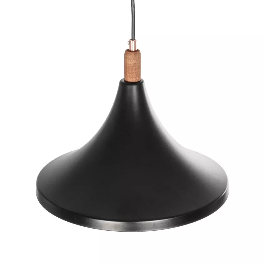 GLOBOSTAR® BELFRY  Μοντέρνο Κρεμαστό Φωτιστικό Οροφής με Ντουί 1 x E27 AC 220-240V IP20 - Μαύρο & Χρυσό - Μ29.5 x Π29.5 x Υ22cm