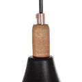 GLOBOSTAR® BELFRY  Μοντέρνο Κρεμαστό Φωτιστικό Οροφής με Ντουί 1 x E27 AC 220-240V IP20 - Μαύρο & Χρυσό - Μ29.5 x Π29.5 x Υ22cm