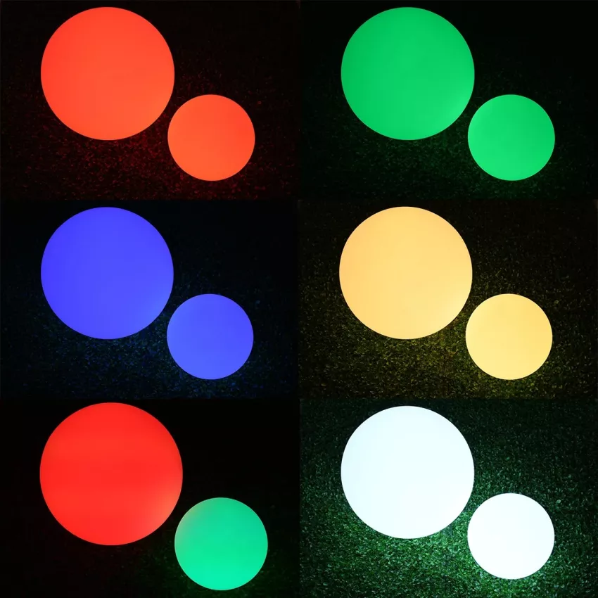 Ακρυλικό Φωτιστικό Μπάλα Εξωτερικού Χώρου - Πισίνας LED Globe 5W Φ15 Επαναφορτιζόμενο Μπαταρίας με Καλώδιο USB - Φορτιστή και Ασύρματο Χειριστήριο IR Αδιάβροχο IP68 Πολύχρωμο RGBW