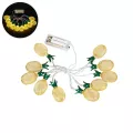 Διακοσμητική Γιρλάντα Pineapple Lamp 2 Μέτρα με Διακόπτη On/Off - 10 LED 1W με Μπαταρίες 2xAA & Διάφανο Καλώδιο IP44 Θερμό Λευκό 3000K Μ2m