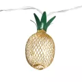 Διακοσμητική Γιρλάντα Pineapple Lamp 2 Μέτρα με Διακόπτη On/Off - 10 LED 1W με Μπαταρίες 2xAA & Διάφανο Καλώδιο IP44 Θερμό Λευκό 3000K Μ2m