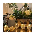 Διακοσμητική Γιρλάντα Pineapple Lamp 2 Μέτρα με Διακόπτη On/Off - 10 LED 1W με Μπαταρίες 2xAA & Διάφανο Καλώδιο IP44 Θερμό Λευκό 3000K Μ2m