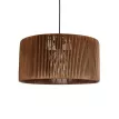 GLOBOSTAR® KYCLOS  Boho Κρεμαστό Φωτιστικό Οροφής με Ντουί 1 x E27 AC 220-240V IP20 - Καφέ - M40 x Π40 x Υ25.5cm