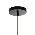 GLOBOSTAR® SALERNO  Boho Κρεμαστό Φωτιστικό Οροφής με Ντουί 1 x E27 AC 220-240V IP20 - Λαδί & Μπεζ - Μ50 x Π50 x Υ60cm