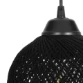 GLOBOSTAR® YASAM  Vintage Κρεμαστό Φωτιστικό Οροφής με Ντουί 3 x E27 AC 220-240V IP20 - Μαύρο - Μ45 x Π18 x Υ30cm
