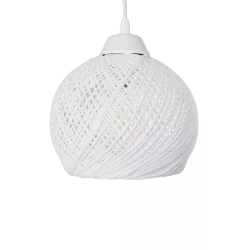 YASAM  Vintage Κρεμαστό Φωτιστικό Σχοινί Τρίφωτο 3 x E27 IP20 Λευκό Σχοινί - Μ55 x Π25 x Υ80cm