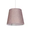 CONEY  Μοντέρνο Κρεμαστό Φωτιστικό Καπέλο Μονόφωτο 1 x E27 IP20 Ροζ Ύφασμα - Μ26 x Π26 x Υ93cm