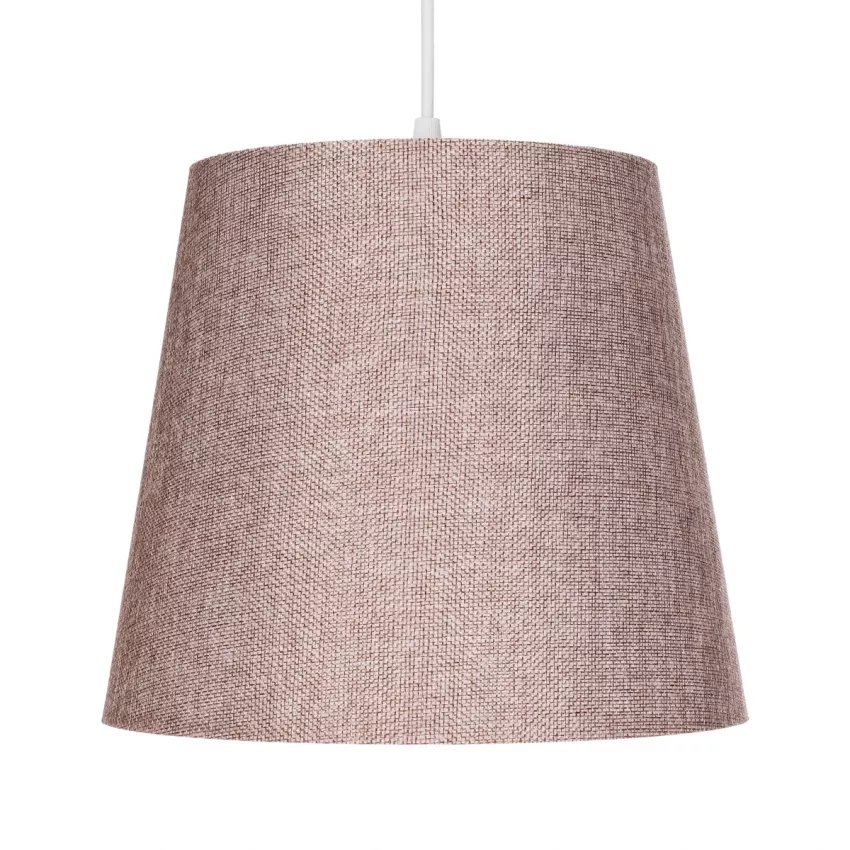 CONEY  Μοντέρνο Κρεμαστό Φωτιστικό Καπέλο Μονόφωτο 1 x E27 IP20 Ροζ Ύφασμα - Μ26 x Π26 x Υ93cm