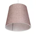 CONEY  Μοντέρνο Κρεμαστό Φωτιστικό Καπέλο Μονόφωτο 1 x E27 IP20 Ροζ Ύφασμα - Μ26 x Π26 x Υ93cm