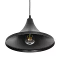 BELFRY  Μοντέρνο Κρεμαστό Φωτιστικό Καμπάνα Μονόφωτο 1 x E27 IP20 Μαύρο Πλαστικό - Μ29.5 x Π29.5 x Υ90cm
