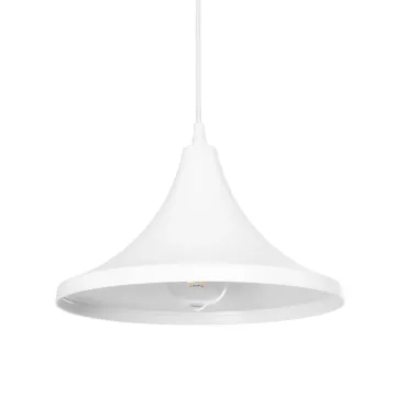 BELFRY  Μοντέρνο Κρεμαστό Φωτιστικό Καμπάνα Μονόφωτο 1 x E27 IP20 Λεύκο Πλαστικό - Μ29.5 x Π29.5 x Υ90cm