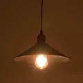 GLOBOSTAR® FERRO  Μοντέρνο Κρεμαστό Φωτιστικό Οροφής με Ντουί 1 x E27 AC 220-240V IP20 - Μαύρο & Μπρούτζινο - Μ30 x Π30 x Υ15cm
