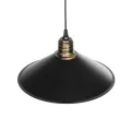 GLOBOSTAR® FERRO  Μοντέρνο Κρεμαστό Φωτιστικό Οροφής με Ντουί 1 x E27 AC 220-240V IP20 - Μαύρο & Μπρούτζινο - Μ30 x Π30 x Υ15cm