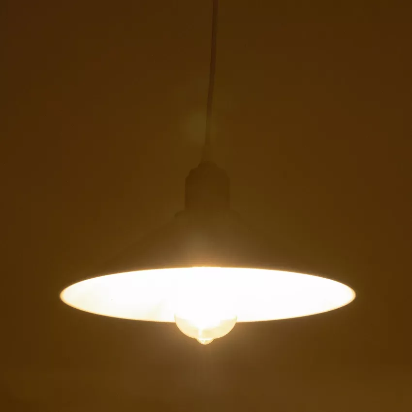 GLOBOSTAR® FERRO  Μοντέρνο Κρεμαστό Φωτιστικό Οροφής με Ντουί 1 x E27 AC 220-240V IP20 - Λευκό - Μ30 x Π30 x Υ15cm