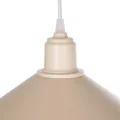 GLOBOSTAR® FERRO  Μοντέρνο Κρεμαστό Φωτιστικό Οροφής με Ντουί 1 x E27 AC 220-240V IP20 - Μπεζ - Μ30 x Π30 x Υ15cm