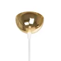 GLOBOSTAR® MARBLE  Μοντέρνο Κρεμαστό Φωτιστικό Οροφής με Ντουί 1 x E27 AC 220-240V IP20 - Λεύκο & Χρυσό - Μ30 x Π30 x Υ20cm