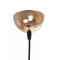 GLOBOSTAR® MARBLE  Μοντέρνο Κρεμαστό Φωτιστικό Οροφής με Ντουί 1 x E27 AC 220-240V IP20 - Μαύρο & Χρυσό - Μ30 x Π30 x Υ20cm